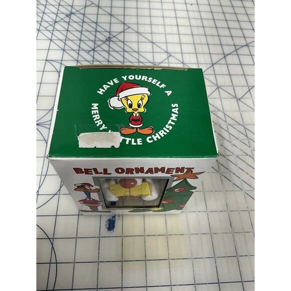 VTG 1998 Sylvester The Cat Christmas Bell Ornament From Warner Bros. - Heavy - Picture 9 of 9